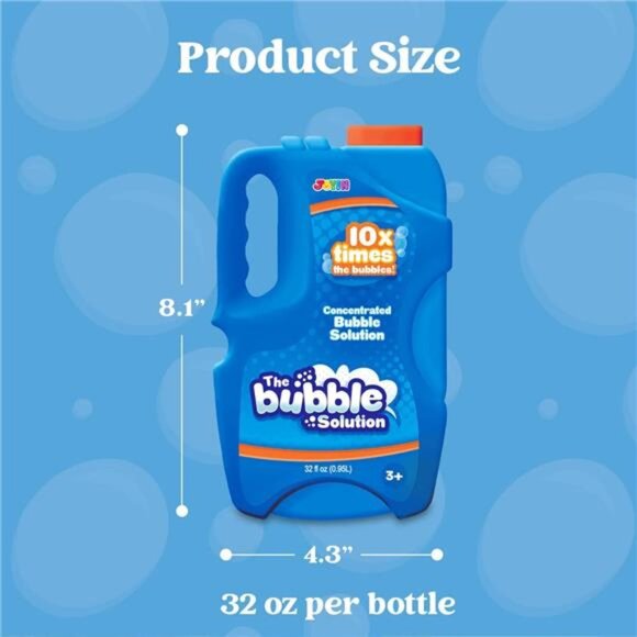 JOYIN 32 oz Bubble Solution Refills (Close to 1L/ 2.5 Gallon) Big Bubble - Picture 7 of 8